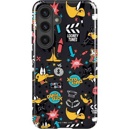 Looney Tunes Daffy Duck Patches Galaxy S24 Plus Impact Case